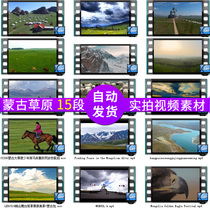 Inner Mongolia prairie horse horse horse group Wanma Pentium Blue Sky grass LED HD real video material
