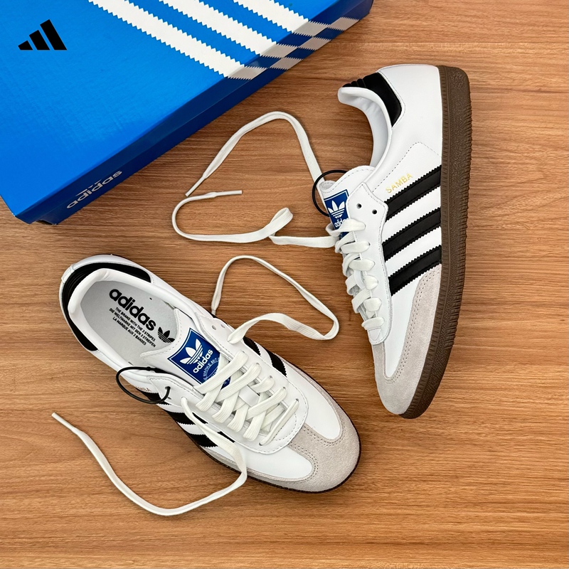 Adidas Originals Sambaog Adidas Training Shoes for Men and Women, Black and White Sneakers B75806