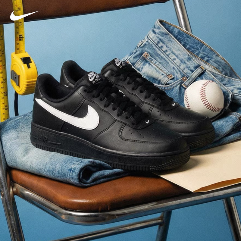 Nike Air Force 1 Low Nike Men's Shoes Classic Black and White Air Force One Sneakers Fz0627-010