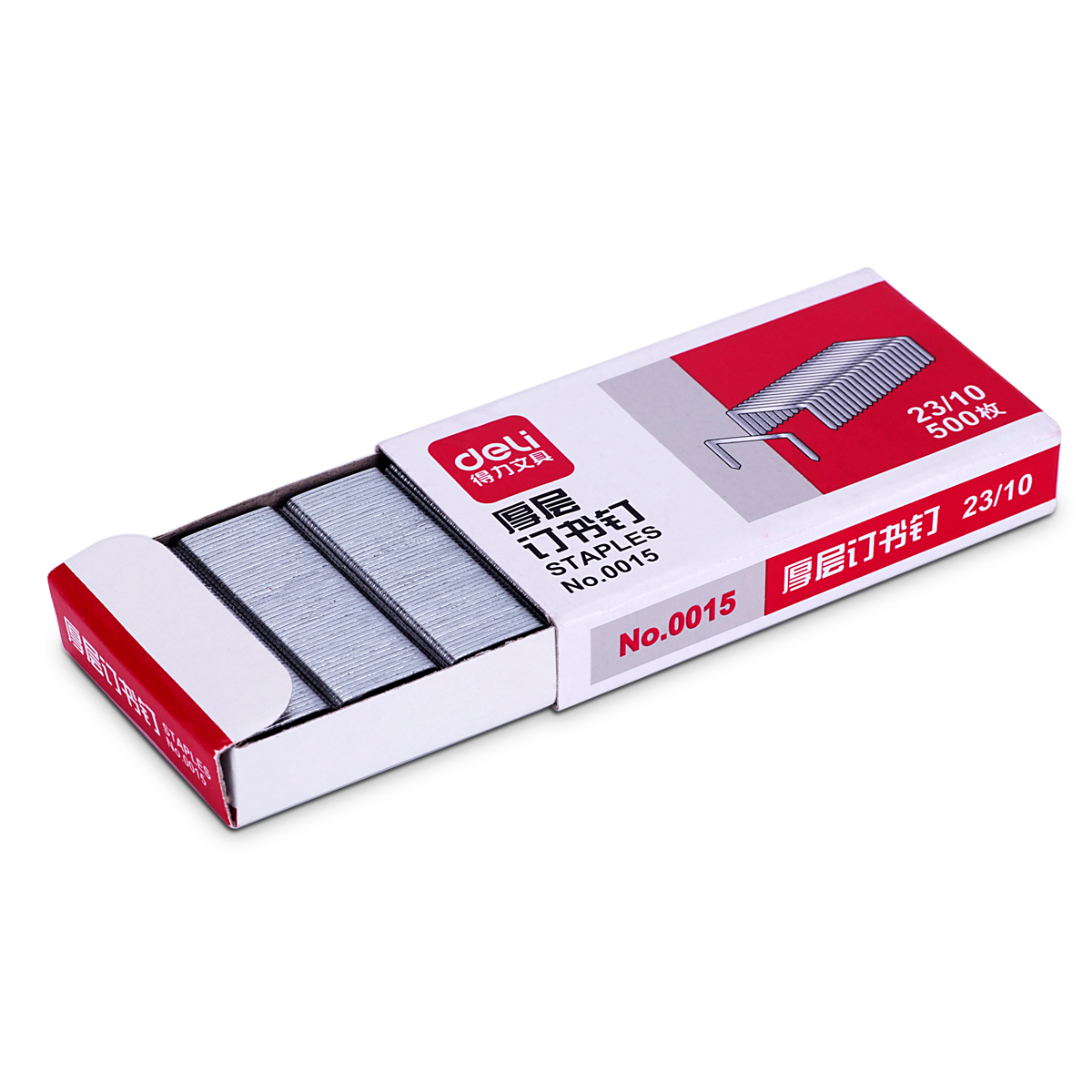 Powerful stationery 0015 thick layer staples thickened staples can nail 60 pages (500 boxes) 23 10