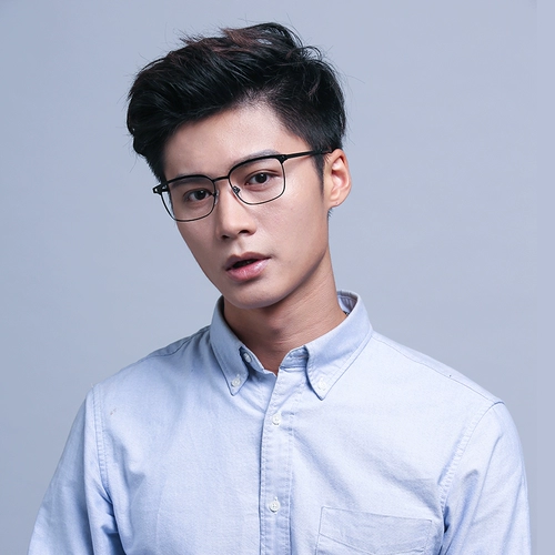 Jeanmarc Pure Titanium Glasses Рамочные мужчины и женщины и тот же тип анти -легочный светлый антирадиационный очки Компьютерные часы Зеркало Плоское свет