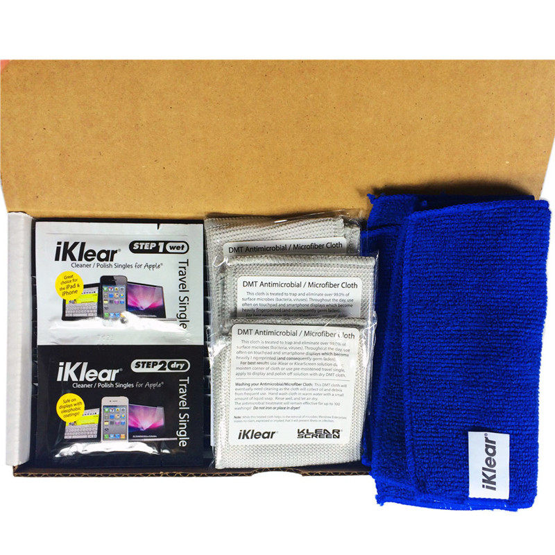 iKlear IK-SP50 ECO travel clothing screen cleaning dry wet wipes 3D glasses Single eye camera cleaning