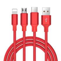  Three-in-one data cable iPhone6 Apple charging cable mobile phone one for three type-c Android fast charging multi-purpose