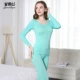 Bộ đồ lót nữ bằng vải cotton mỏng của Guna Siqiu Qiuyi Qiuku
