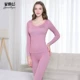 Bộ đồ lót nữ bằng vải cotton mỏng của Guna Siqiu Qiuyi Qiuku