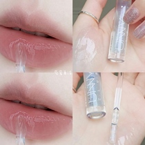 Dudu glass lip unny transparent lip gloss 04 Pearl with flashing thin flash lip oil female