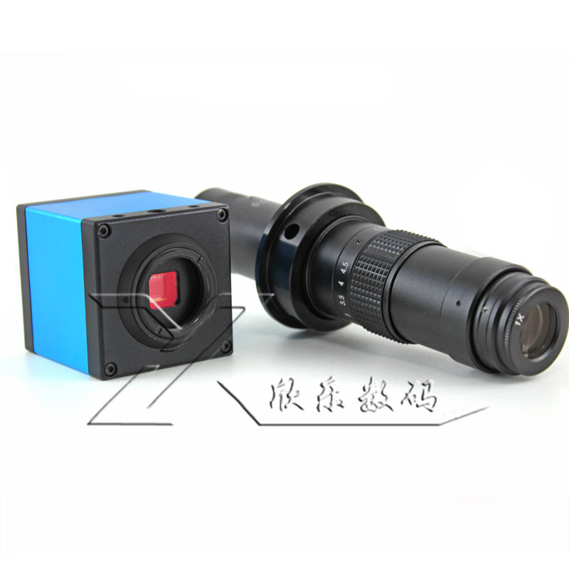 300 Times Optical Lens High Definition 14 million HDMI Industrial Camera Film Microscope Industrial Camera Lens