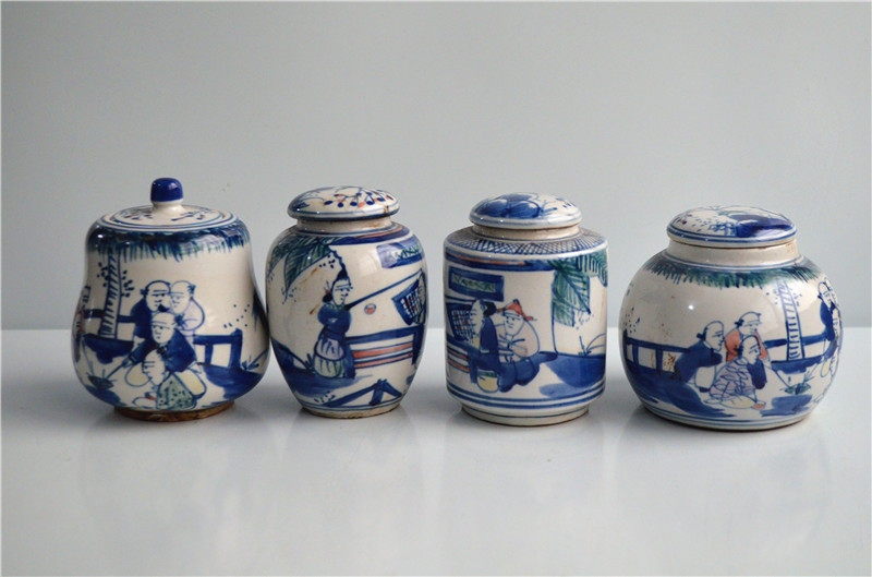 Antique Porcelain Crafts Ornament Vases Home Furnishings Antiques Miscellaneous Characters Jars