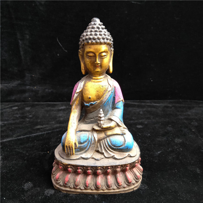 Imitation ancient bronze ware 093955 iron color Buddha tota workmanship beautifully coated pulp mellow-Taobao