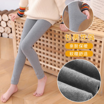 Childrens leggings Spring and Autumn Winter thin velvet medium thick ankle-length pants Baby Cotton outside wear plus velvet 2022 girls pantyhose