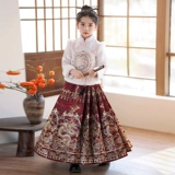 Детская демисезонная юбка, утепленный комплект, зимнее ханьфу