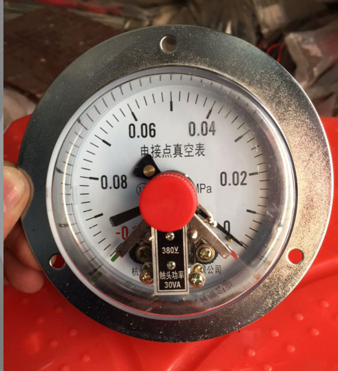 YXC100ZT-0 1-0mpa Magnetic Axial Adhesive Adapter Vacuum Pressure Meter Electrode Point Negative Voltage Meter