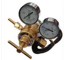 Carbon dioxide electric heating pressure reducer YQC-03R double head large flow 36V Linhai Dahua instrument YQT-34