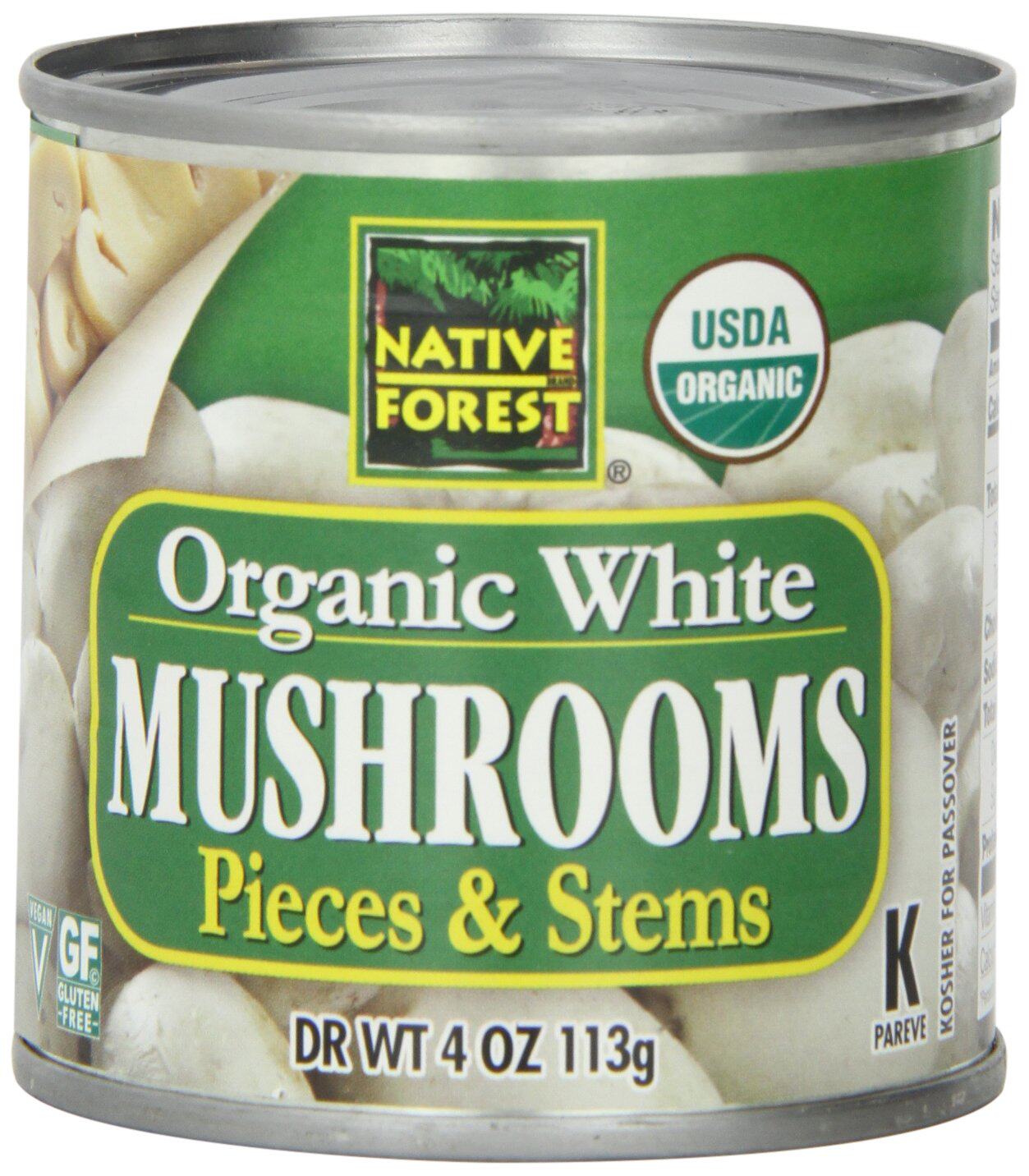 Native Forest Organic Mushrooms Pieces Stems 4 O