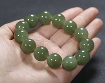 Hetian Jade Bracelet Mens Jade Bracelet Mens green white jade ball bracelet transfer jade beads