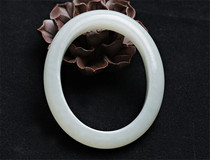Hetian Jade white jade bracelet Hetian Jade womens jade bracelet White Jade oval jade bracelet 56-60mm