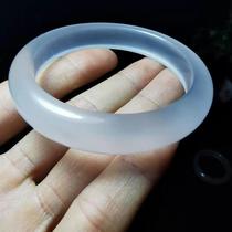 Xinjiang gems light gold silk jade womens jade bracelet fine bracelet natural Xinjiang Gobi jade bracelet send certificate