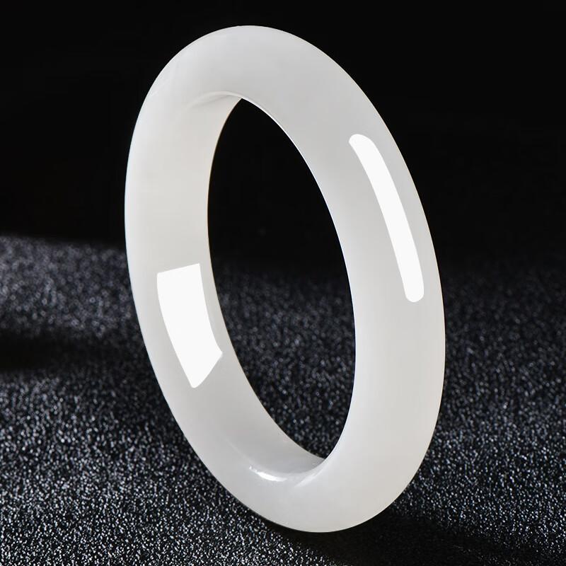 High-Quality Hetian Jade Bracelet for Women, Natural Old Pit White Jade Peace Bracelet, Authentic High-End Women's Fortune Bracelet That Brings Prosperity to Husband High-Quality Hetian Jade Bracelet for Women, Natural Old Pit White Jade Peace Bracelet, Authentic High-End Women's Fortune Bracelet That Brings Prosperity to Husband