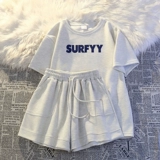 Летний спортивный костюм для отдыха, спортивный комплект, форма, подходит для подростков, свободный крой