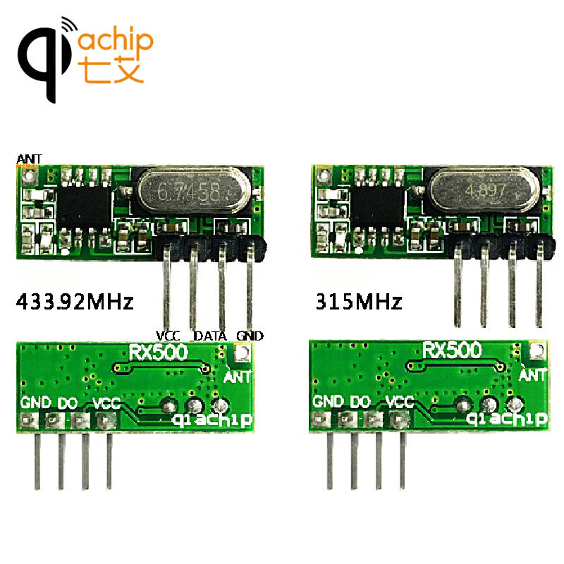 RX500A 315M 433M High sensitivity ultra-Outer difference Mini wireless reception module Alternative RXB51 61
