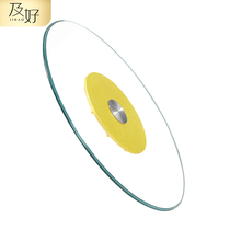 Direct sales hotel round table Tempered glass turntable Sands silver sand core Hotel custom special shatterproof tempered glass