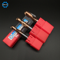 Newcat CNC machining center 55 degree ball head tungsten steel milling cutter 2-edge coating alloy end milling cutter R
