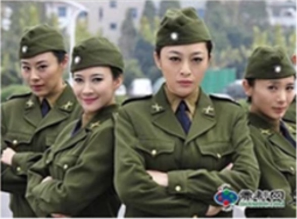 Lapel Collar Women's National Officer Performance Uniform,黄埔军校服装，美式军官服，国军表演服，特工服