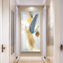 Porch decorative painting entrance porch painting vertical Auspicious Deer modern simple aisle decoration mural corridor decorative painting