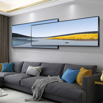 Modern simple living room sofa background Wall new Chinese decorative painting mural landscape painting hanging painting light luxury wind wall painting