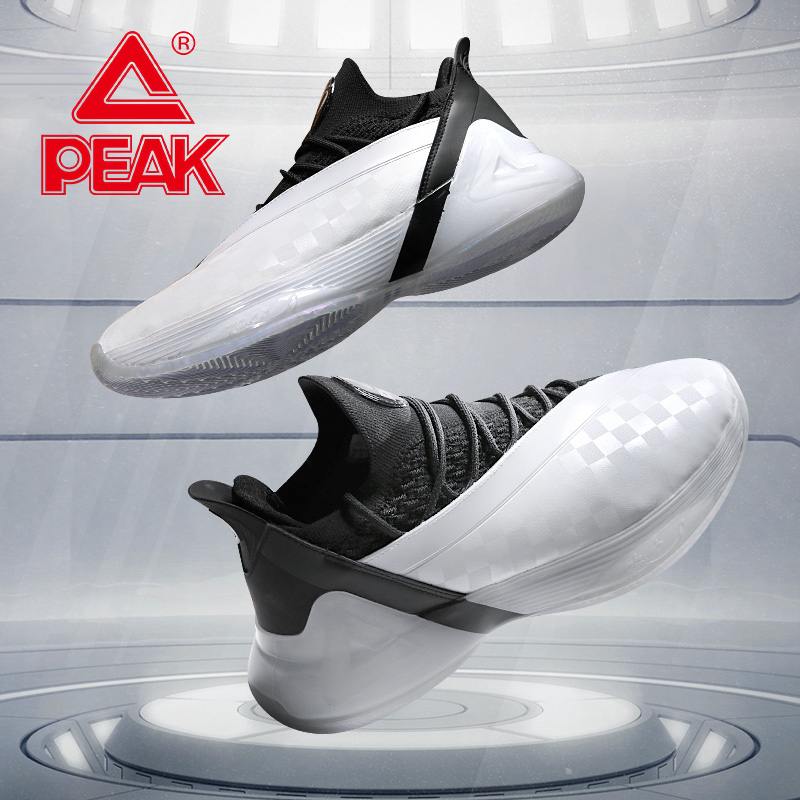 Peak Basketball Shoes Men's Parker Seventh and 7Th Generation Practical Sneakers Low-Top Shock-Absorbing Killer Whale Flash Sports Sneakers