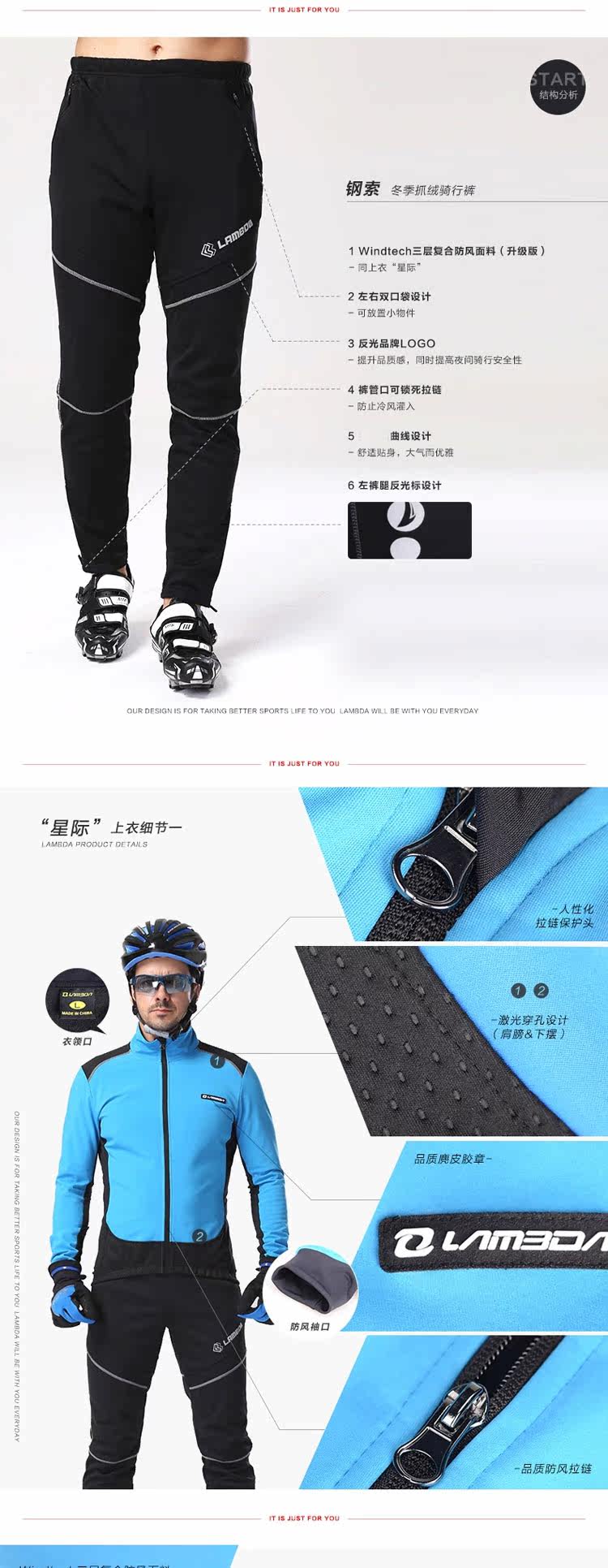 Tenue de cyclisme homme LAMBDA - Ref 2216465 Image 10