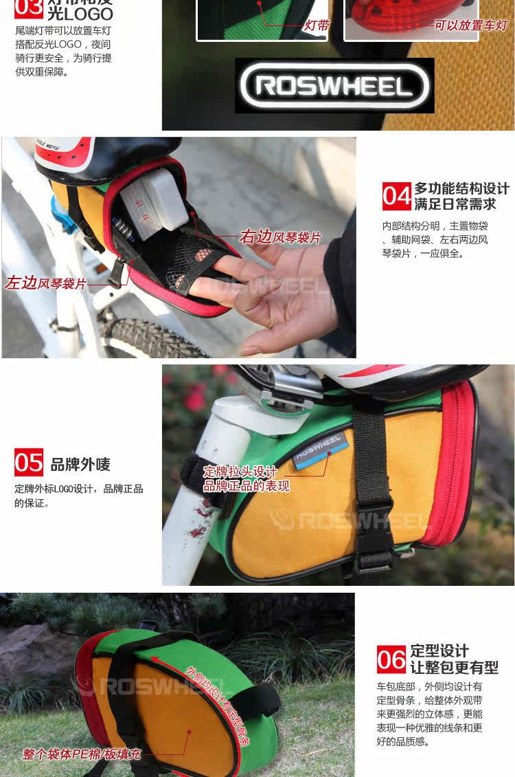 Sacoche pour vélo ROSWHEEL - Ref 2212600 Image 11