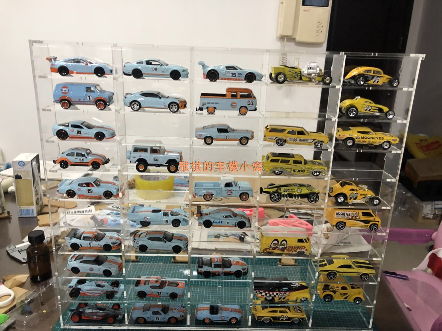 Акриловая пластина 1:64压克力创意展示盒防尘盒 {定制专拍}