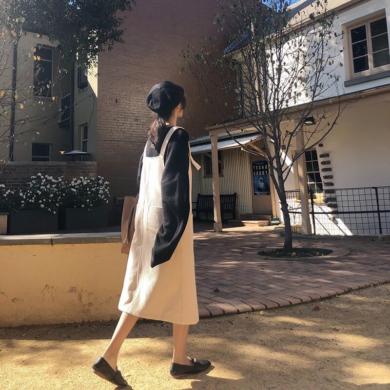 Autumn Winter Temperament Goddess Van Clothing V Collar Holding Baby Bag Two Style Foreign Dress Autumn Winter Sweater Women and Lazy Scarves