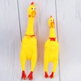 Игрушка, большая кричащая курица, издает звуки, антистресс