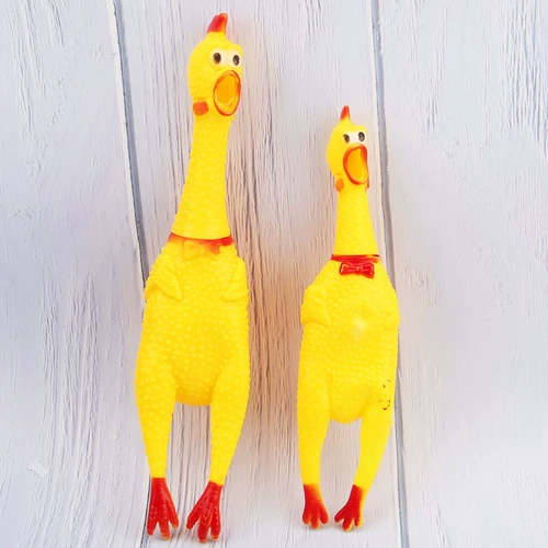 Игрушка, большая кричащая курица, издает звуки, антистресс