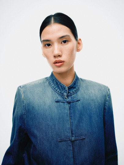 Edition× Samuel Gui Yang Joint Series New Chinese-Style Denim Jacket Ebe1Jkt015