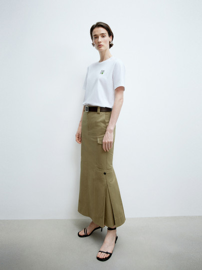 Editiont-Shirt for Women 2025 Spring New Design with Gourd Embroidery Short-Sleeved Pure Cotton Top Ebe1Tee002