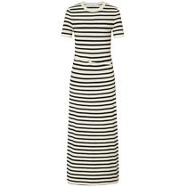 (Newly released for Ao) edition2024 summer detachable two-piece silk cotton striped knitted skirt EBD2DRS048