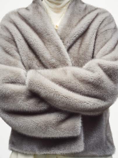 Edition Plush Outwear for Women 2025 Winter New Style Imitation Rabbit Fur Eco-Friendly Fur Outwear Ebe4Cot013