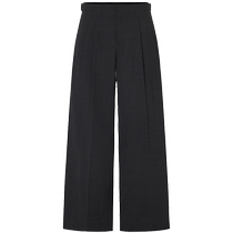 (88 new drop) edition2024 summer decorative waistband wool worsted wide-leg pants EBD2PAT008