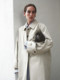 [Same Style as Dong Jie] Edition2025 New Autumn Long Trench Coat with Shirt Collar Ebe3Trc008