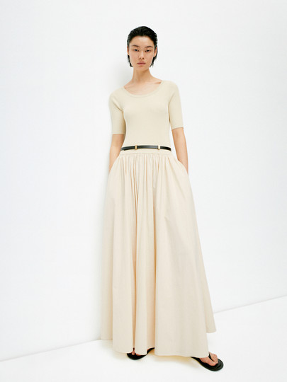 Edition summer knitted splicing French temperament dress EBD2DRS067