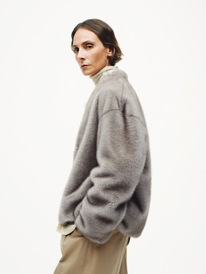 Edition Plush Outwear for Women 2025 Winter New Style Imitation Rabbit Fur Eco-Friendly Fur Outwear Ebe4Cot013