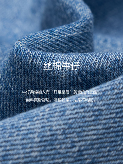 Edition Denim Shirt Women 2025 Summer New Silk Cotton Blue Vintage Denim Jacket Ebe2Jkt002