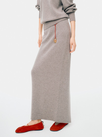 Edition SAMUEL GUI YANG joint series air cashmere knitted skirt EBE1SKT045
