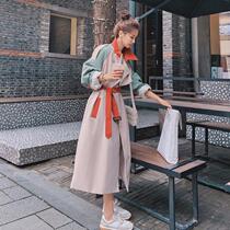 Lecea Alice windweaters 2022 spring new Korean version loose with kneecap splicing jacket