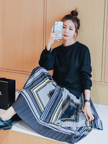 Lecea Alice necropolis dress dress woman 2022 spring new Korean version of the national wind comeback ancient fake two long skirts