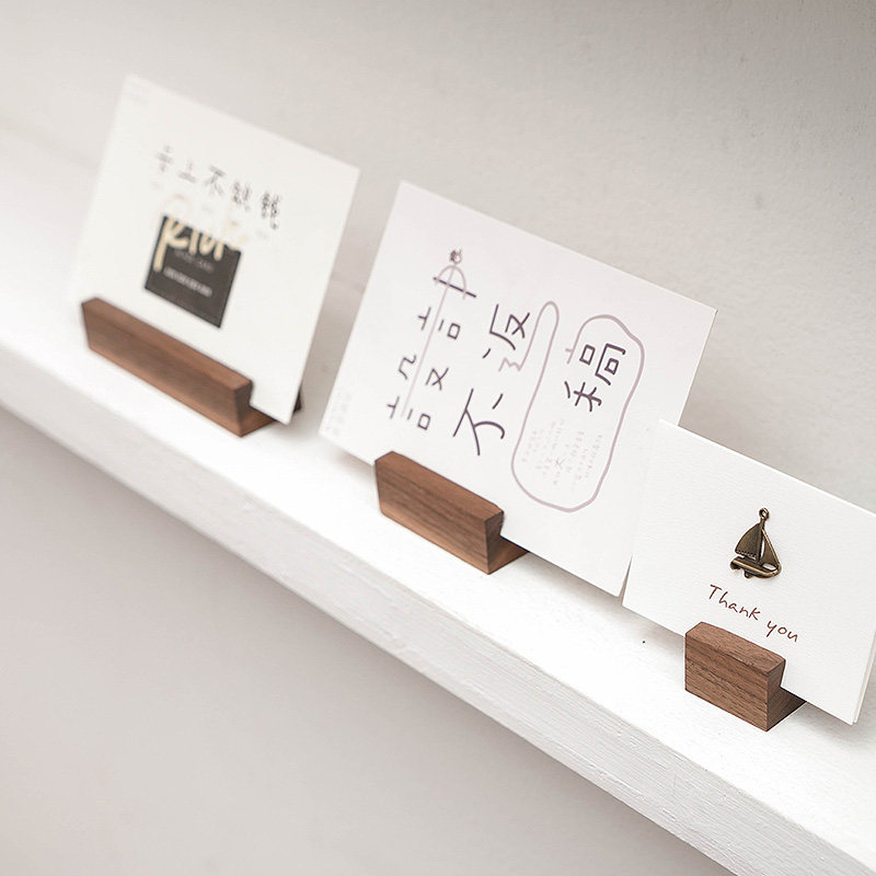 Walnut Cake Bakery Japanese Message Note Paper Price ClippersHotel Menu Putting Postcard Base