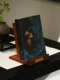 Wooden Book Display Stand, Retro Study Room Display Bookshelf, High-End Book Stand, Desktop Book Storage and Organization Bookend